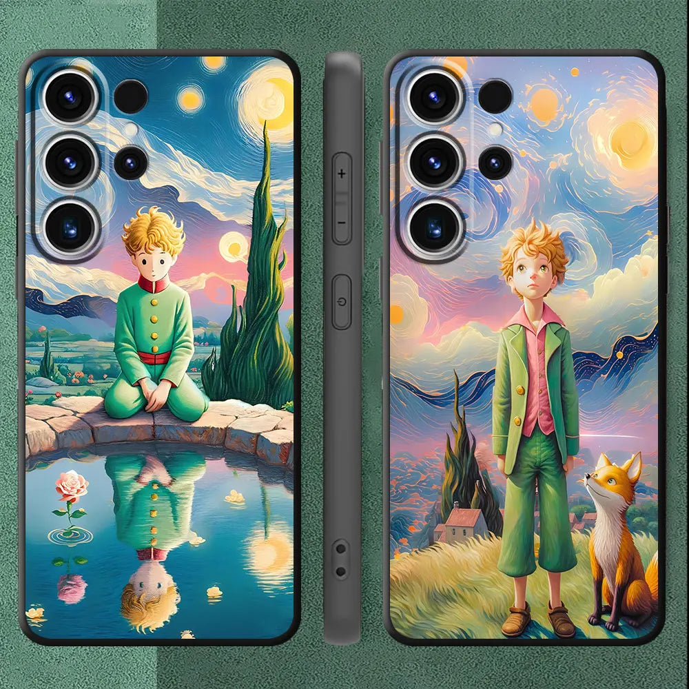 The Little Prince Fox Starry Sky Phone Case for Samsung Galaxy - Silicone  Cell Case | InkSync Store