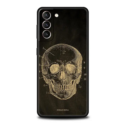 Anatomy Skeleton Chalkboard Heart Phone Case for Samsung Galaxy