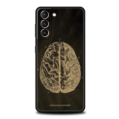 Anatomy Skeleton Chalkboard Heart Phone Case for Samsung Galaxy