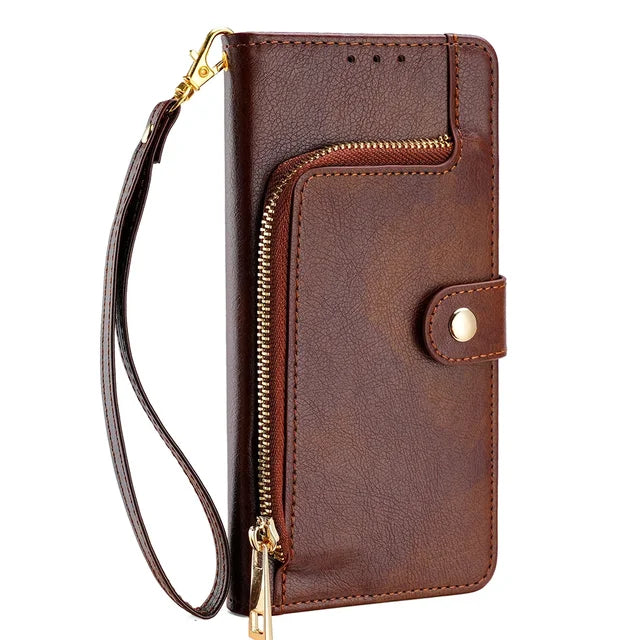 Magnetic Buckle Leather Phone Case Wallet for Google Pixel