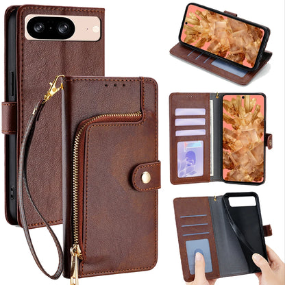 Magnetic Buckle Leather Phone Case Wallet for Google Pixel