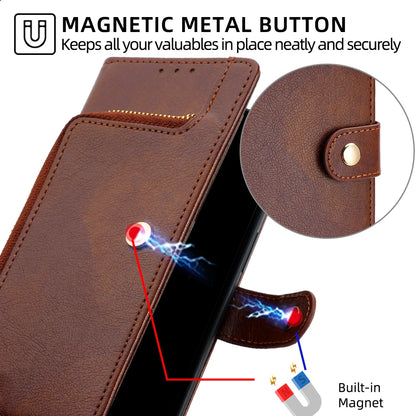 Magnetic Buckle Leather Phone Case Wallet for Google Pixel