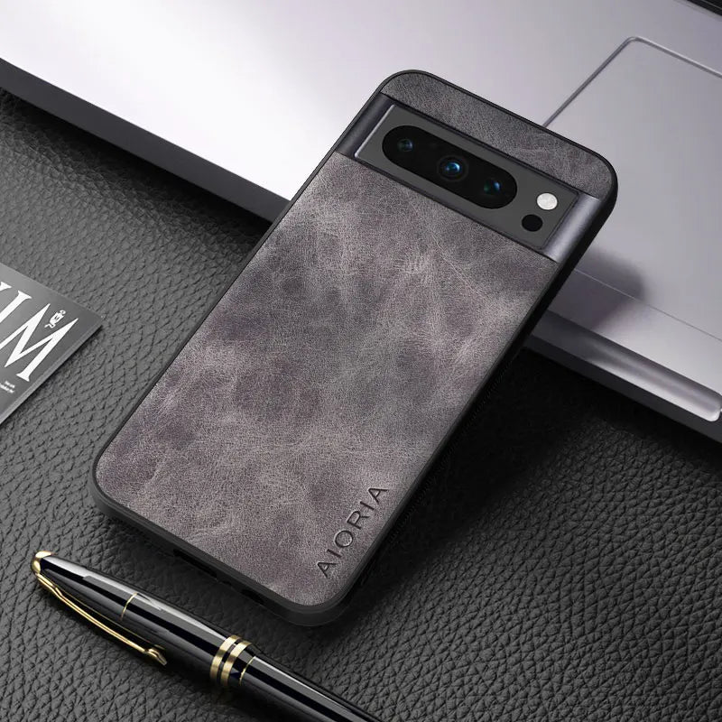 Aioria Luxury PU Leather Skin Cover for Google Pixel