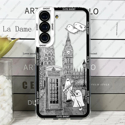 SKETCH THE CITY AND CUTE GHOSTS  FOR SAMSUNG GALAXY |INKSYNC STORE