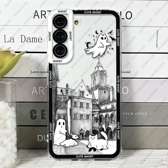 SKETCH THE CITY AND CUTE GHOSTS  FOR SAMSUNG GALAXY |INKSYNC STORE