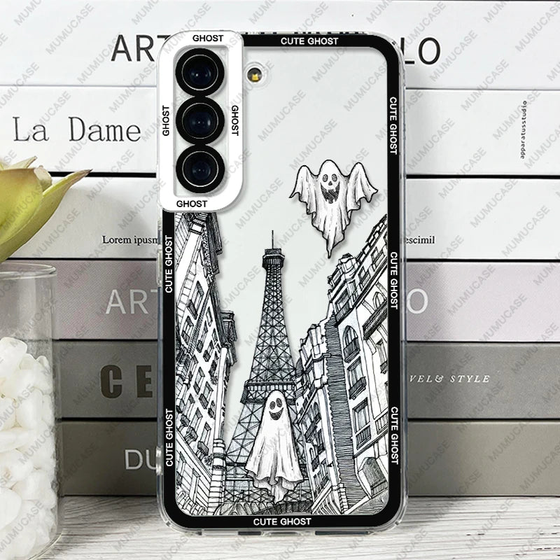 SKETCH THE CITY AND CUTE GHOSTS  FOR SAMSUNG GALAXY |INKSYNC STORE