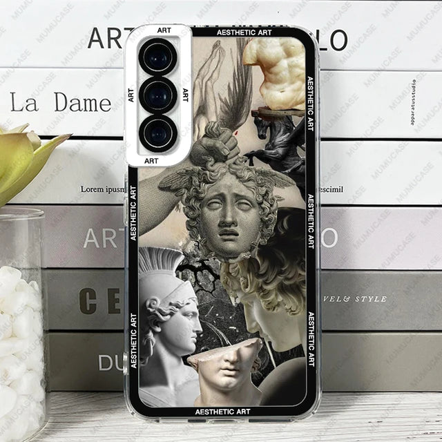 ANCIENT GREEK AESTHETIC ART SOFT COVER FOR SAMSUNG GALAXY - SILICONE PHONE CASE | INKSYNC STORE