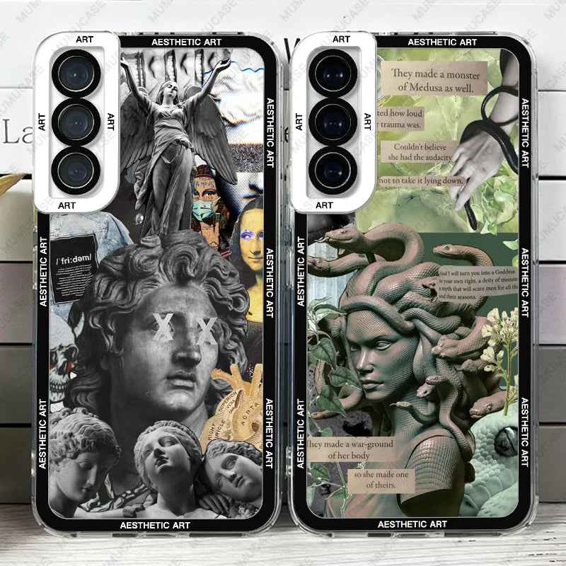 ANCIENT GREEK AESTHETIC ART SOFT COVER FOR SAMSUNG GALAXY - SILICONE PHONE CASE | INKSYNC STORE