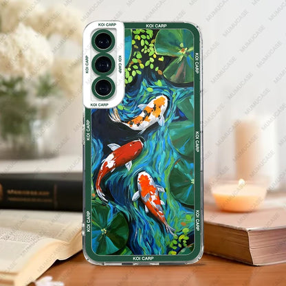 KOI CARP SOFT COVER FOR SAMSUNG GALAXY - SILICONE PHONE CASE | INKSYNC STORE