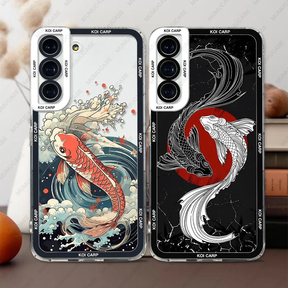 KOI CARP SOFT COVER FOR SAMSUNG GALAXY - SILICONE PHONE CASE | INKSYNC STORE