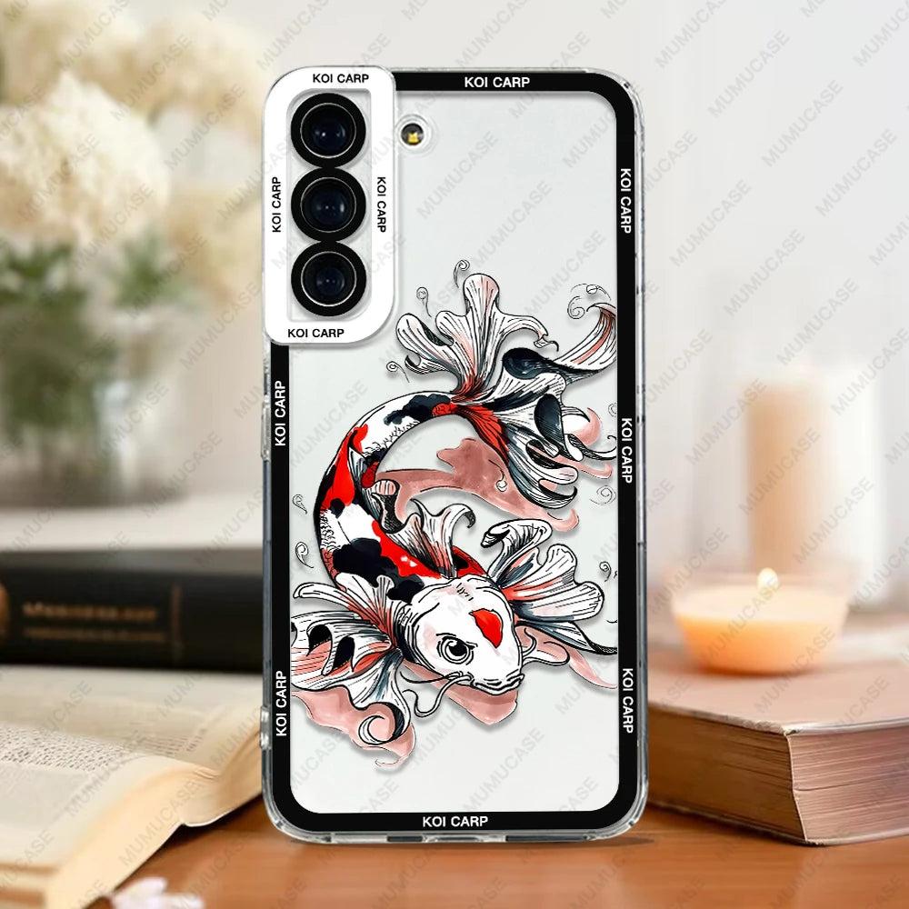 KOI CARP SOFT COVER FOR SAMSUNG GALAXY - SILICONE PHONE CASE | INKSYNC STORE