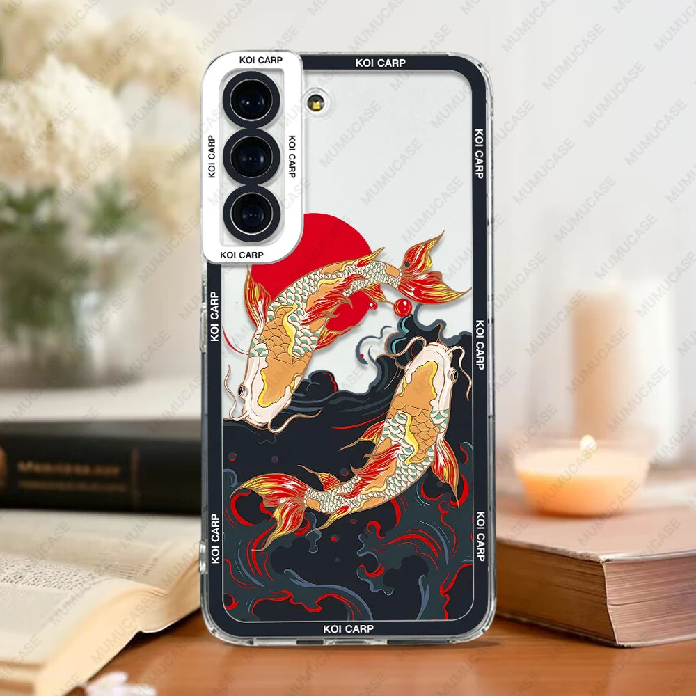 KOI CARP SOFT COVER FOR SAMSUNG GALAXY - SILICONE PHONE CASE | INKSYNC STORE