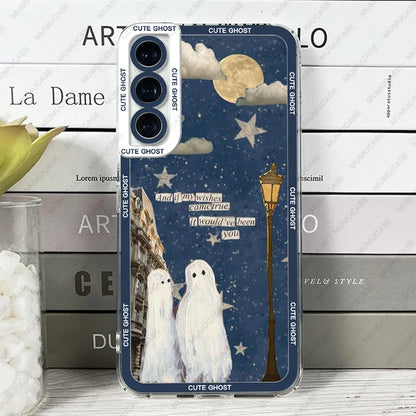 CUTE LITTLE GHOST SOFT COVER FOR SAMSUNG GALAXY | INKSYNC STORE