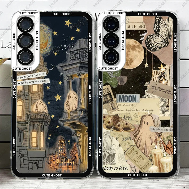 CUTE LITTLE GHOST SOFT COVER FOR SAMSUNG GALAXY | INKSYNC STORE