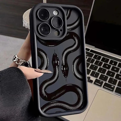 CUTE DOODLE FUNNY SNAKE CASE FOR IPHONE