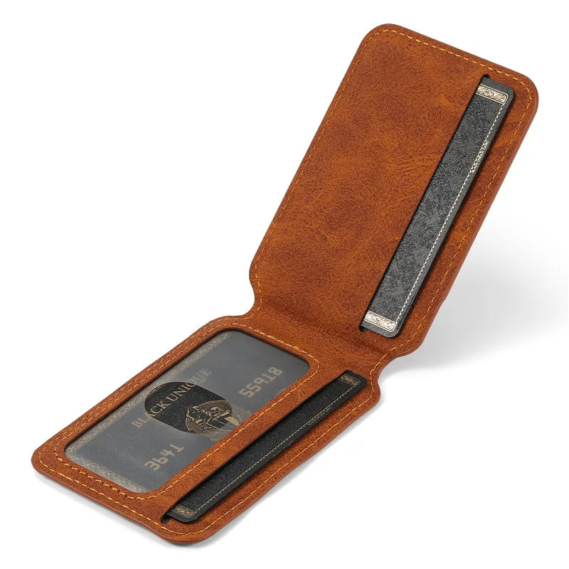 Suteni Luxury Wallet Phone Case with Card Holder for Samsung Galaxy