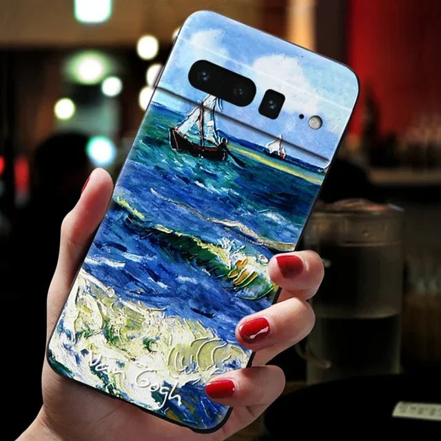 3D Art Silicone Phone Case for Google Pixel 8, 7 Pro, 8 Pro, 7 Pro, 7A