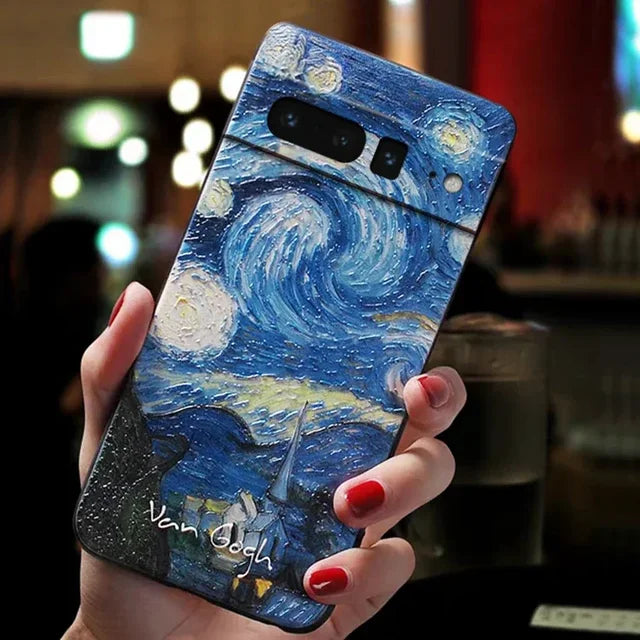 3D Art Silicone Phone Case for Google Pixel 8, 7 Pro, 8 Pro, 7 Pro, 7A