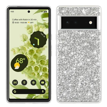 Glitter Case for Google Pixel  Shockproof Hard Plastic Plating Protector Phone Cover