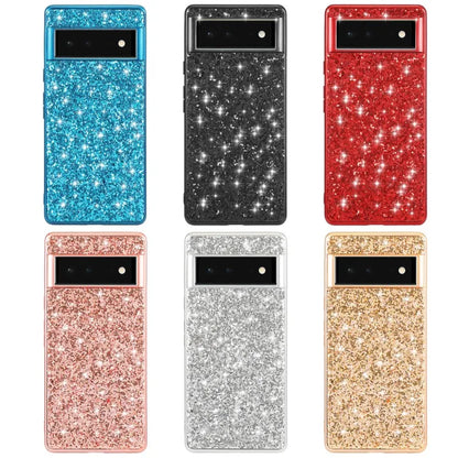 Glitter Case for Google Pixel  Shockproof Hard Plastic Plating Protector Phone Cover