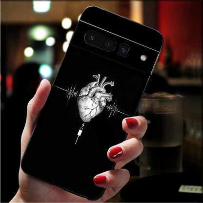 Human Organs Skeleton Skull Brain Case for Google Pixel