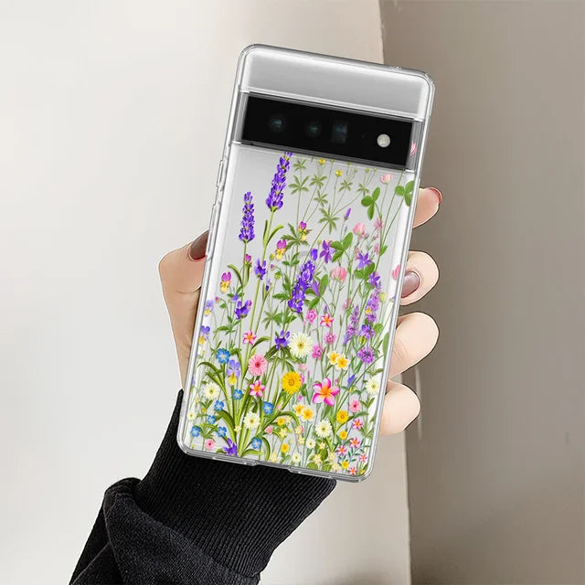 Lavender Transparent Phone Case for Google Pixel