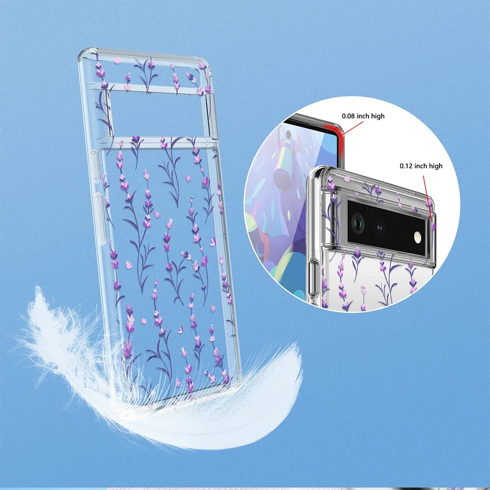 Lavender Transparent Phone Case for Google Pixel