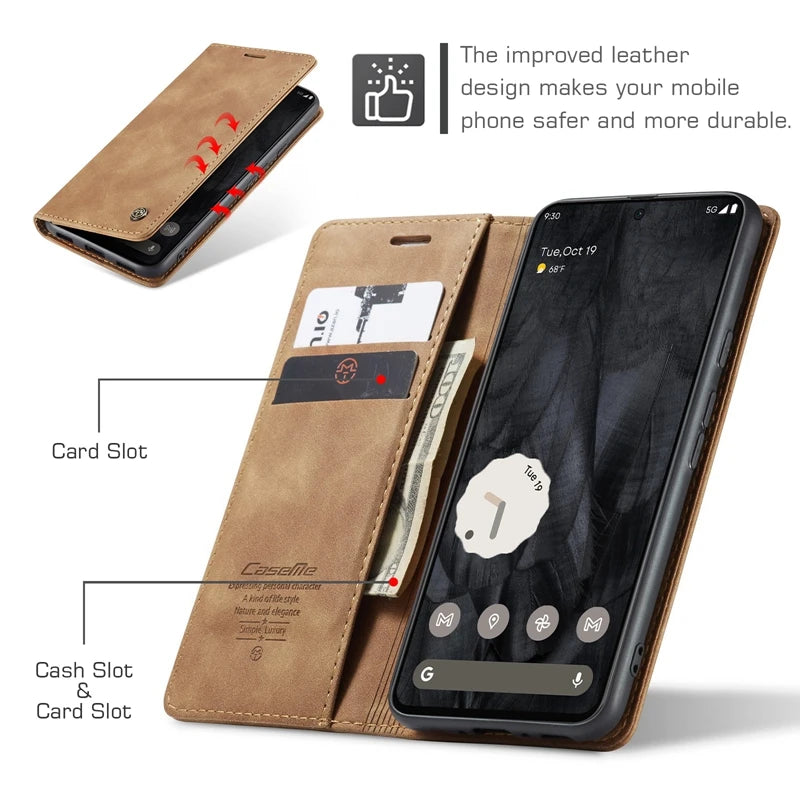 Case Me Luxury Leather Phone Case for Google Pixel