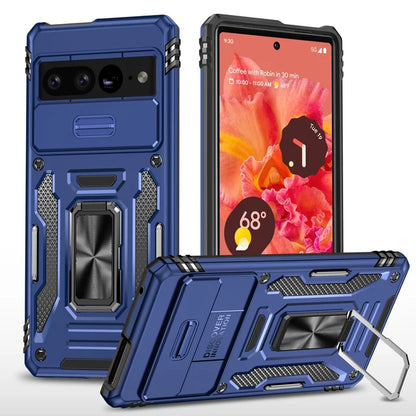 Military Grade Shockproof Phone Case with Slide Camera Cover for Google Pixel