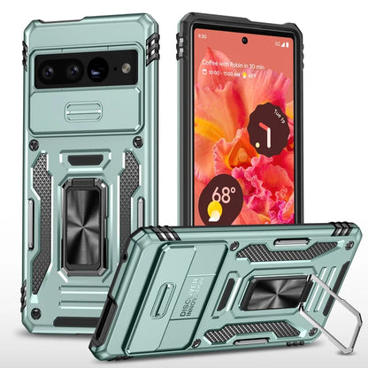 Military Grade Shockproof Phone Case with Slide Camera Cover for Google Pixel