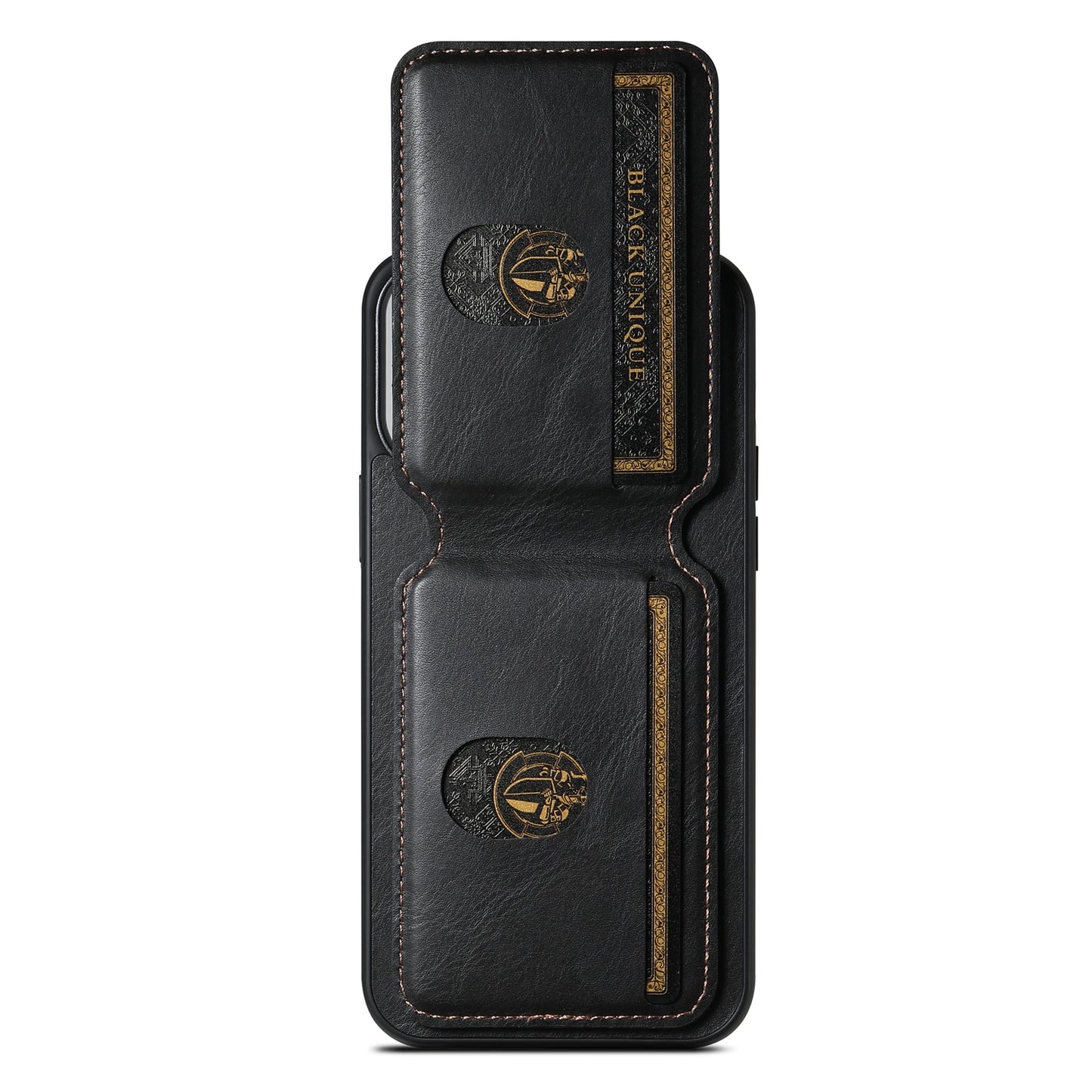 Multifunctional Leather Bracket Card Package Phone Case for iPhone