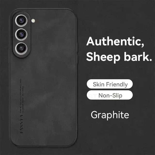 Luxury Sheepskin Leather Case for Samsung Galaxy