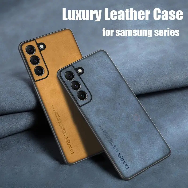 Luxury Sheepskin Leather Case for Samsung Galaxy