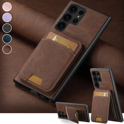 Suteni Leather Wallet Phone Case for Samsung Galaxy