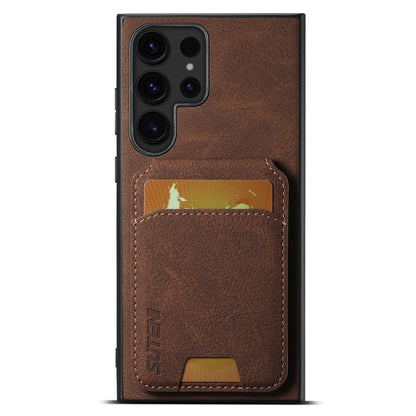 Suteni Leather Wallet Phone Case for Samsung Galaxy