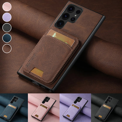 Suteni Leather Wallet Phone Case for Samsung Galaxy