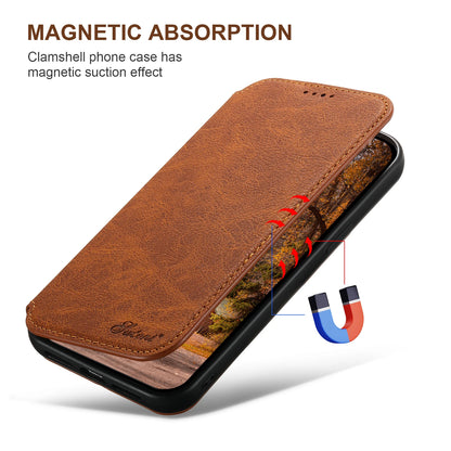 Suteni Luxury Leather Phone Case Wallet with Card Slot Holder & Magnetic Closure | InkSync Store