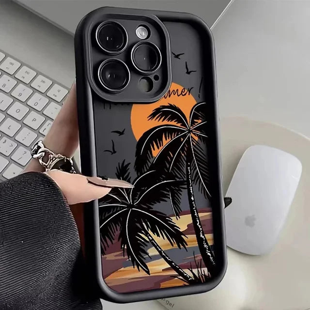 Seaside Coconut Tree Phone Case for iPhone