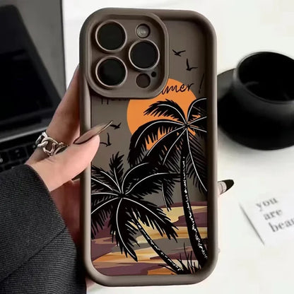 Seaside Coconut Tree Phone Case for iPhone