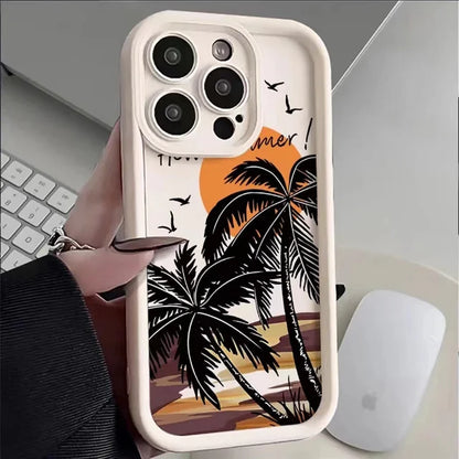 Seaside Coconut Tree Phone Case for iPhone