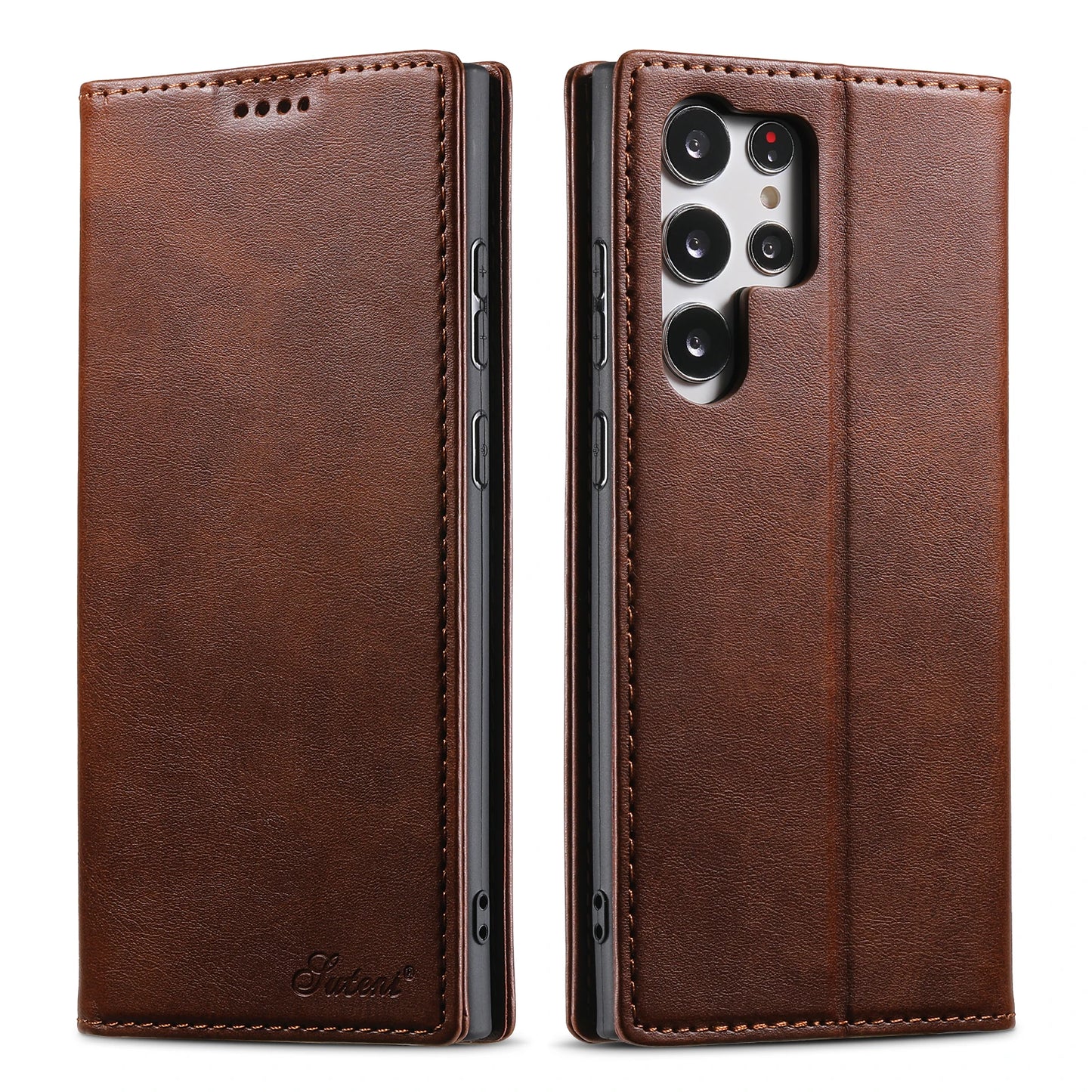 Suteni Leather Wallet Flip Phone Case Cover for Samsung Galaxy