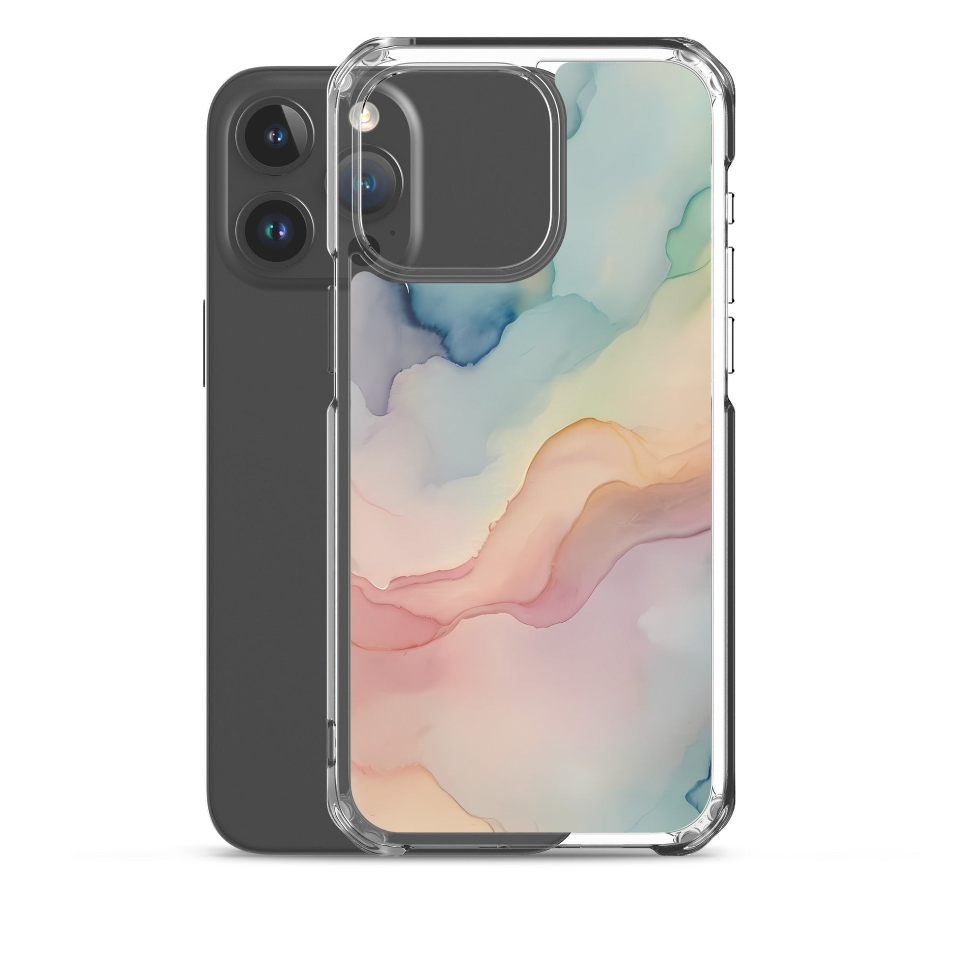 Abstract Hues for iPhone-Clear Case - InkSync