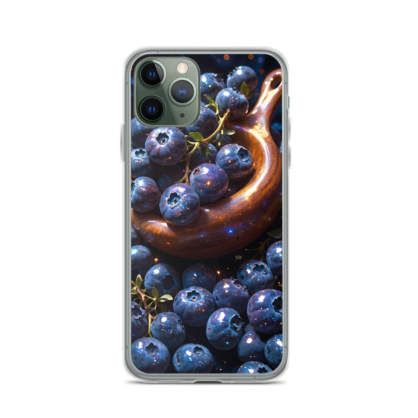 Blueberries for iPhone-Clear Case