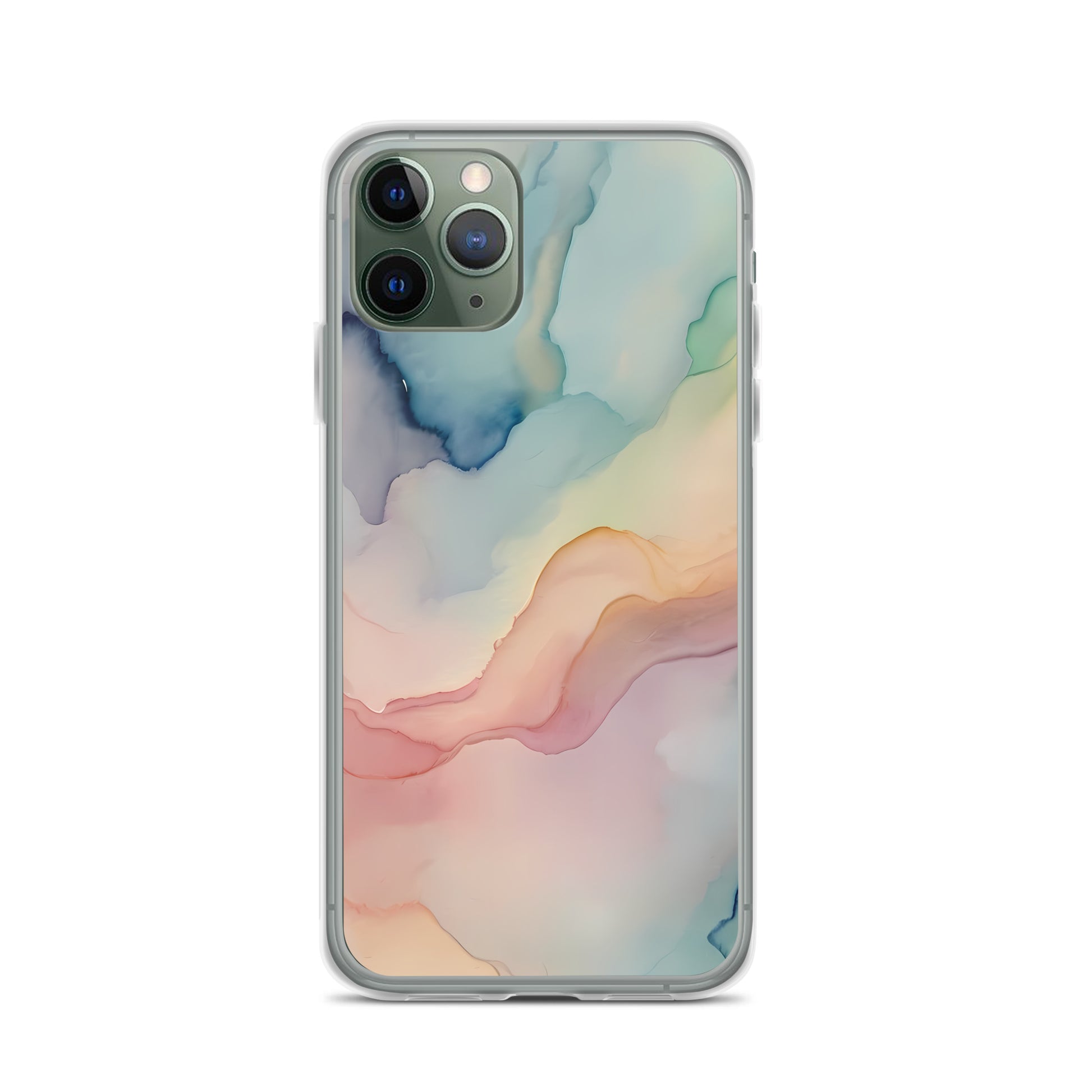 Abstract Hues for iPhone-Clear Case - InkSync