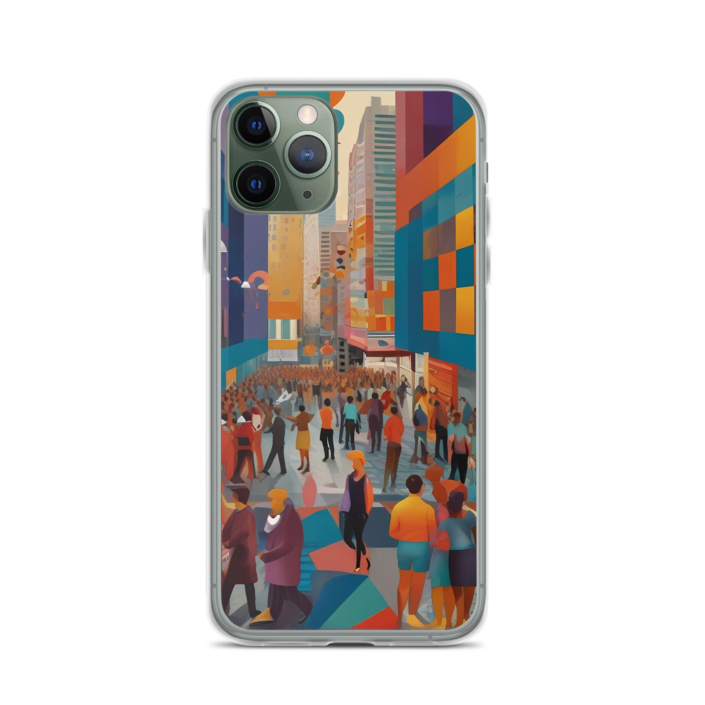 Bustling for iPhone-Clear Case