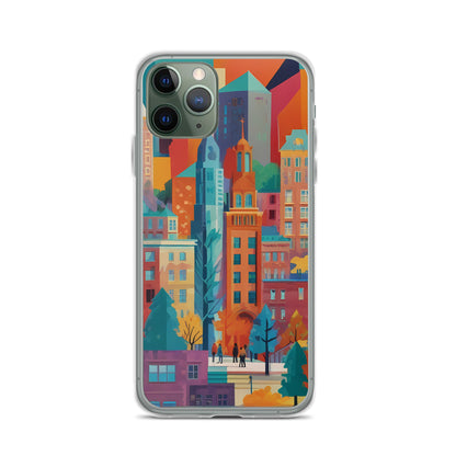 Cityscape for iPhone-Clear Case