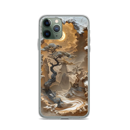 Twisted Moon for iPhone-Clear Case