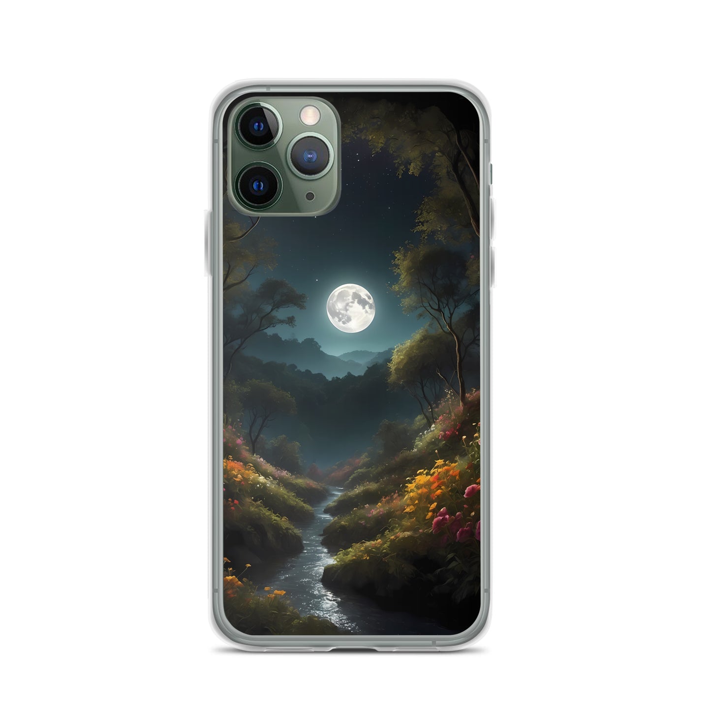 Moonlit Creek for iPhone-Clear Case