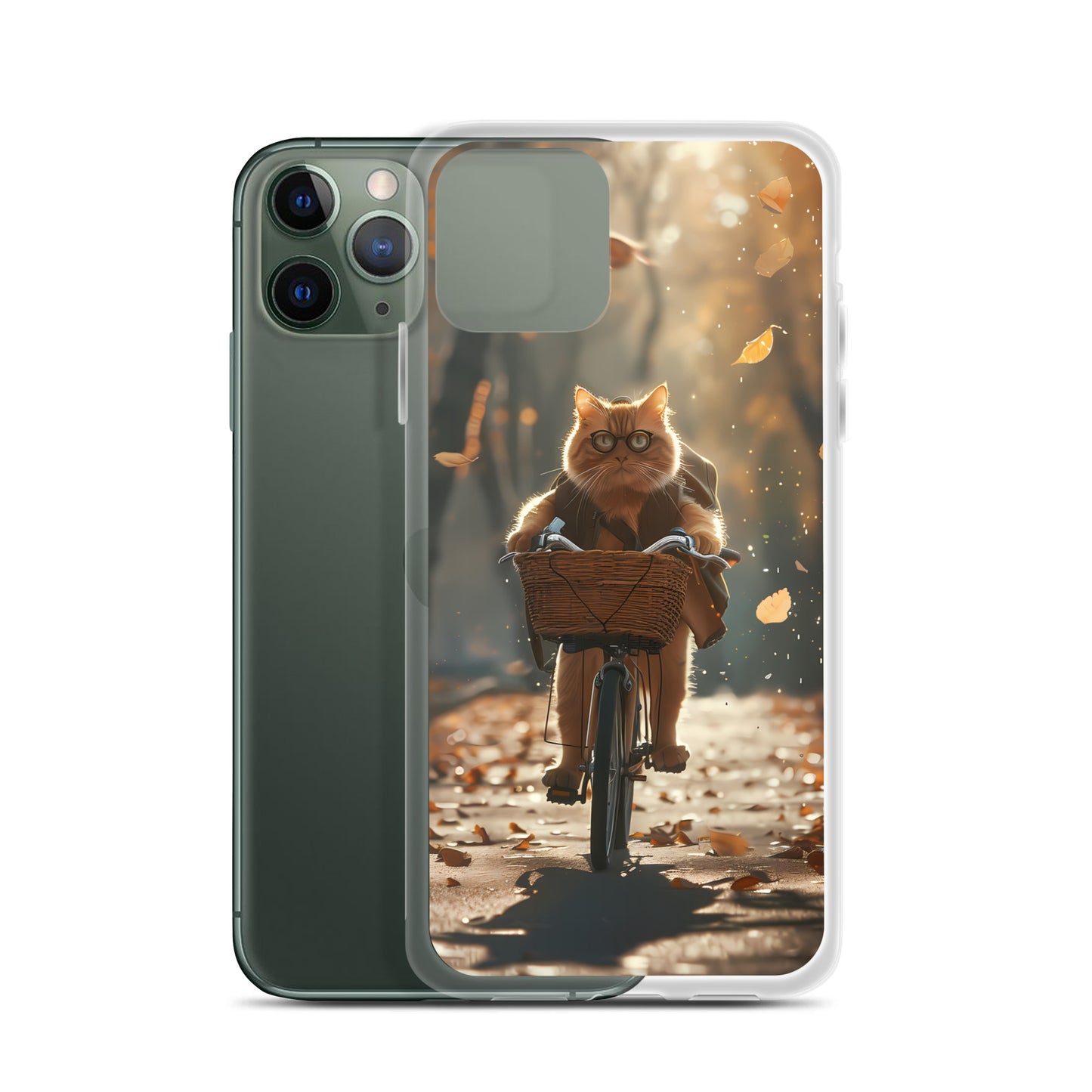 Biker Kitty for iPhone-Clear Case