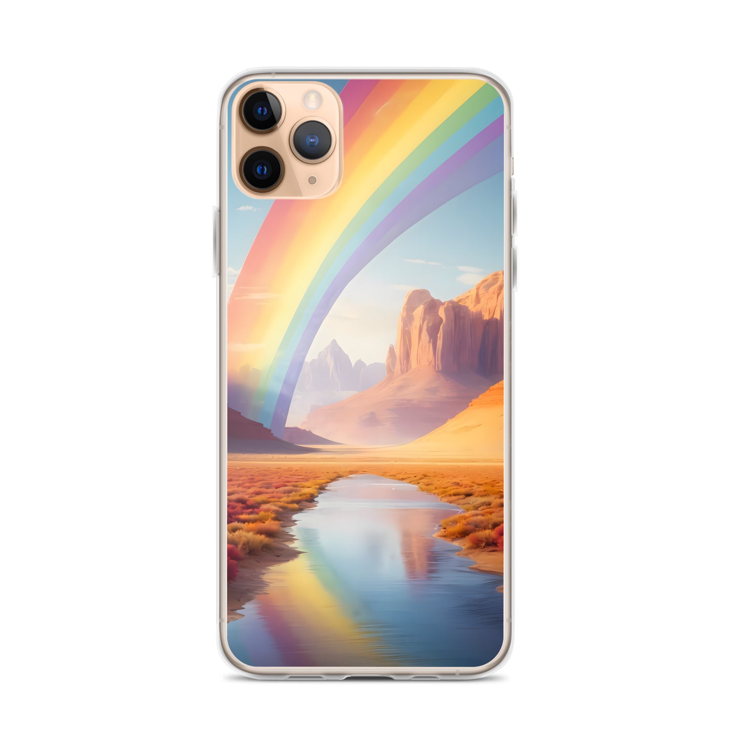 Rainbow for iPhone-Clear Case - InkSync